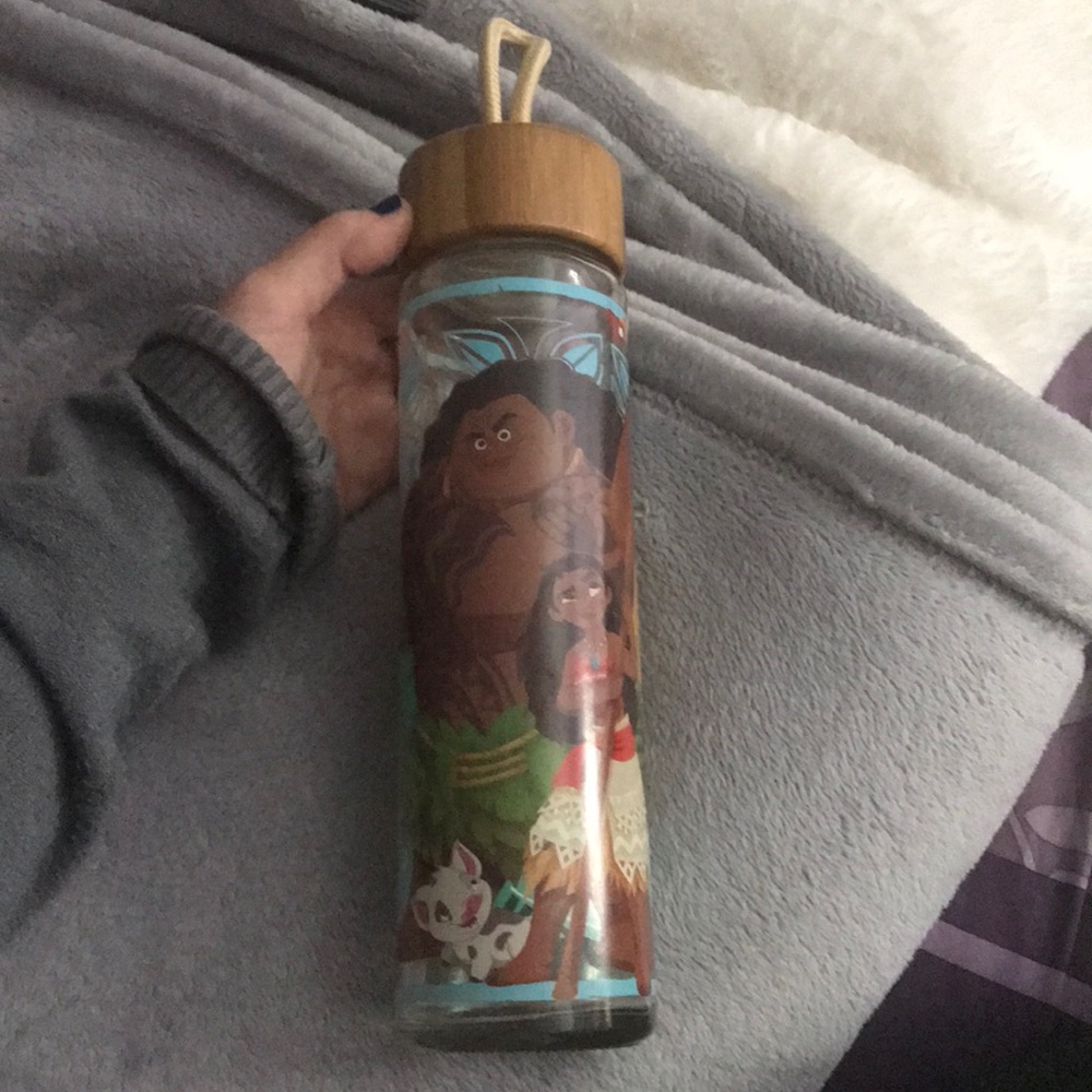 Glass Moana water bottle